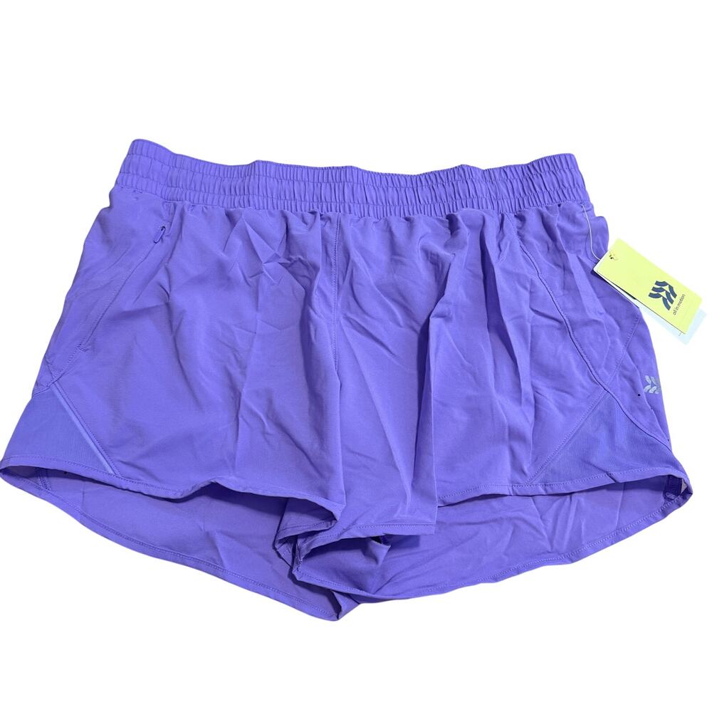 All in Motion Women's Violet Purple Mid-Rise Run Shorts - Size Medium - NWT